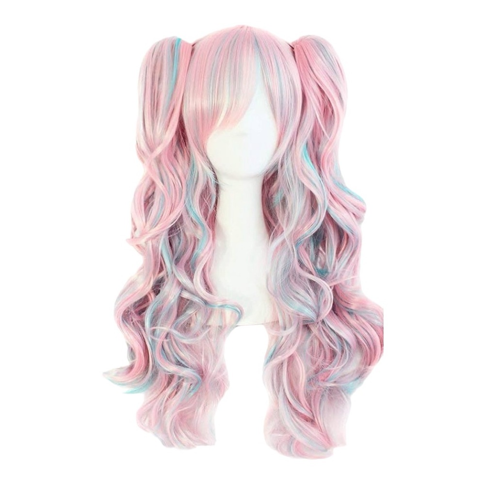 Pink and Blue Long Wig, Cosplay